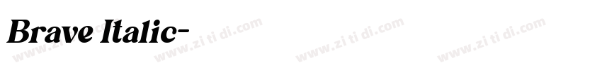Brave Italic字体转换 Brave Italic字体转换